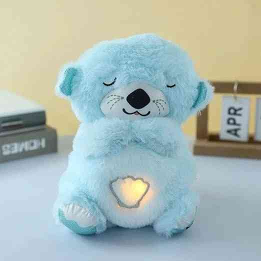 Plush breathing teddy bear