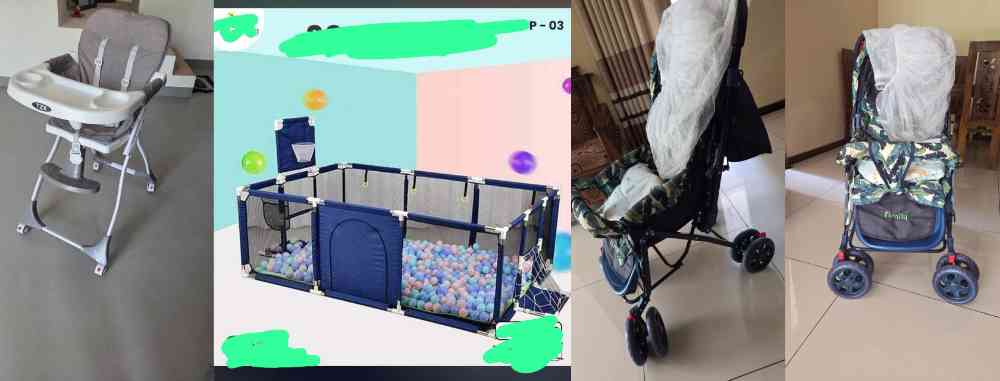 Feeding chair and play pen