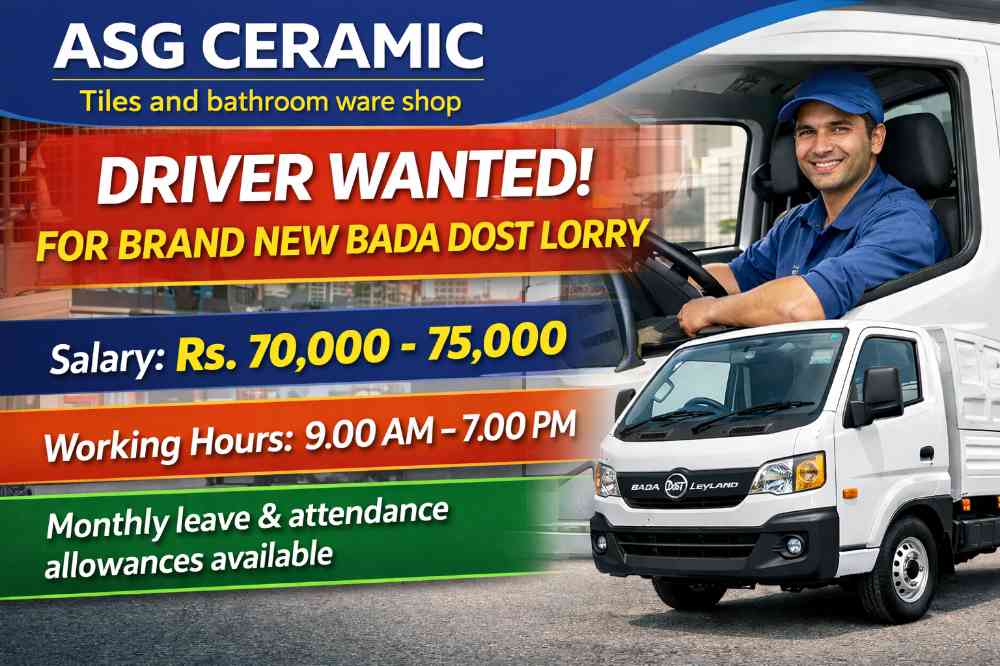 Light vehicle driver + sales assistance
