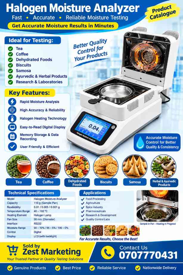 Precision halogen moisture analyzer